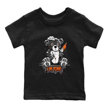 Jordan 3 Retro Fear AJ3 Grey shirt to match jordans I'm Fine sneaker tees Air Jordan 3 Fear SNRT Sneaker Release Tees Baby Toddler Black 2 T-Shirt