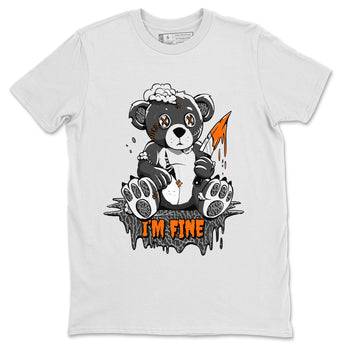 Jordan 3 Retro Fear AJ3 Grey shirt to match jordans I'm Fine sneaker tees Air Jordan 3 Fear SNRT Sneaker Release Tees Crew Neck Casual Unisex White 2 T-Shirt