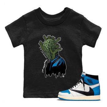 Air Jordan 1 Travis Scott Fragment Sneaker Match Tees I'm Untouchable Sneaker Tees Air Jordan 1 High OG x Travis Scott x Fragment Sneaker Release Tees Kids Shirts Black 1