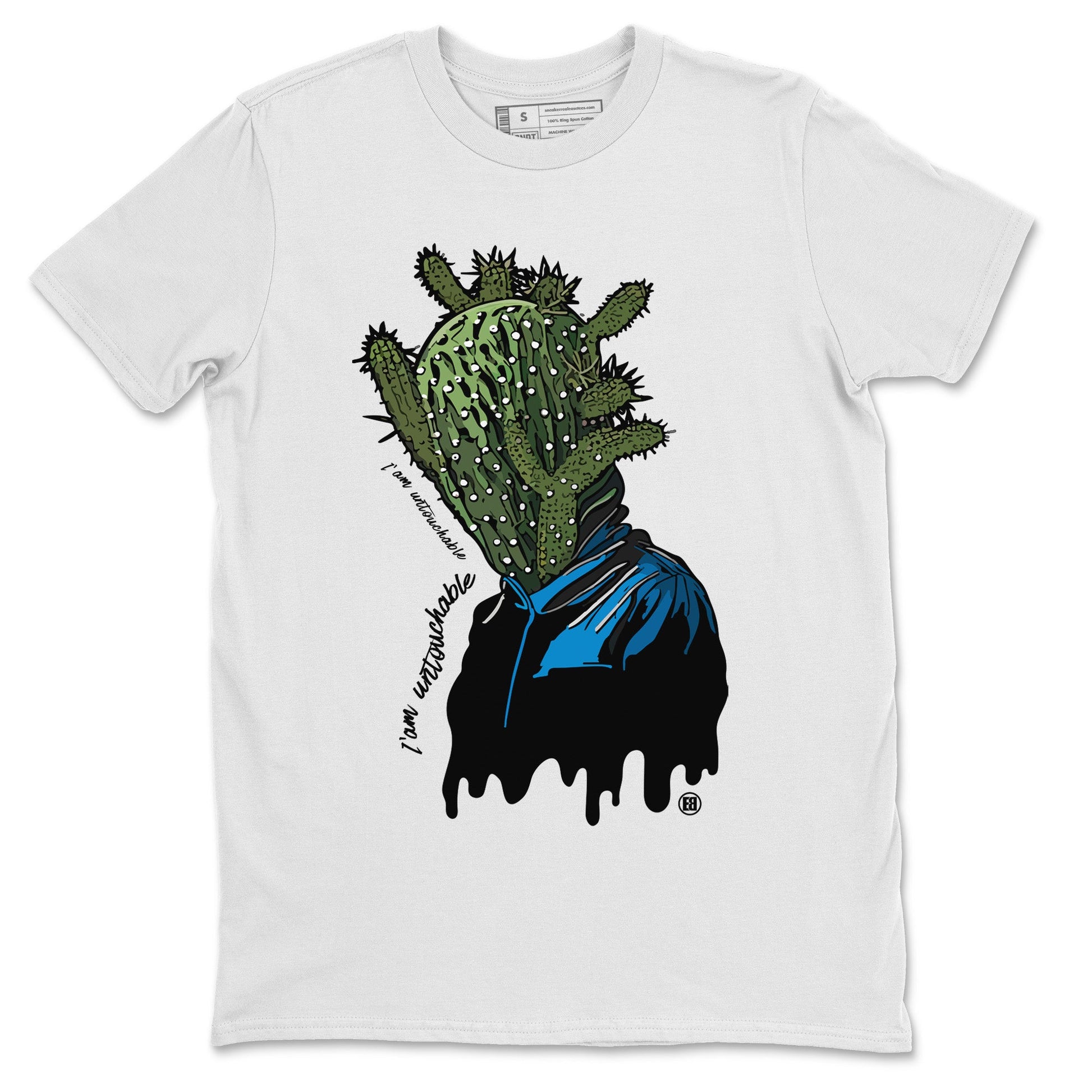 Air Jordan 1 Travis Scott Fragment Sneaker Match Tees I'm Untouchable Sneaker Tees Air Jordan 1 High OG x Travis Scott x Fragment Sneaker Release Tees Unisex Shirts White 2
