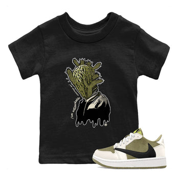 Air Jordan 1 X Travis Scott Golf Olive shirt to match jordans I'm Untouchable sneaker tees Air Jordan 1 Travis Scott Golf SNRT Sneaker Release Tees Baby Toddler Black 1 T-Shirt