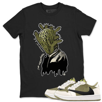 Air Jordan 1 X Travis Scott Golf Olive shirt to match jordans I'm Untouchable sneaker tees Air Jordan 1 Travis Scott Golf SNRT Sneaker Release Tees Unisex Black 1 T-Shirt