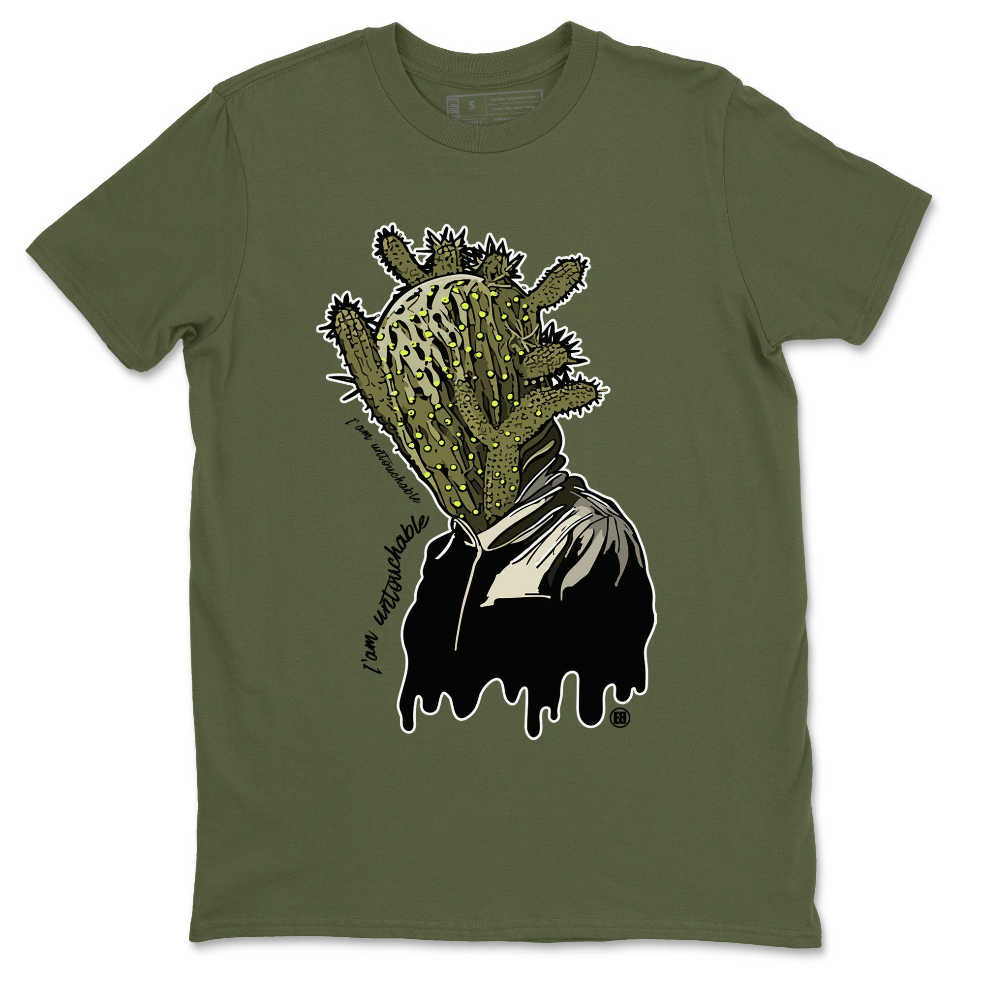 Air Jordan 1 X Travis Scott Golf Olive shirt to match jordans I'm Untouchable sneaker tees Air Jordan 1 Travis Scott Golf SNRT Sneaker Release Tees Unisex Military Green 2 T-Shirt