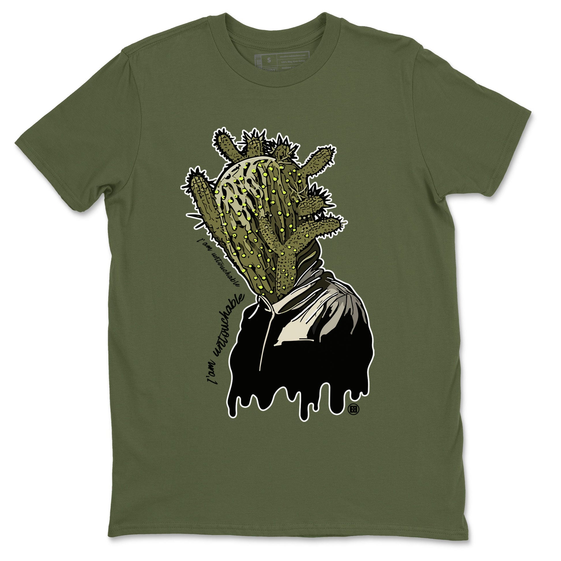 Air Jordan 1 X Travis Scott Golf Olive shirt to match jordans I'm Untouchable sneaker tees Air Jordan 1 Travis Scott Golf SNRT Sneaker Release Tees Unisex Military Green 2 T-Shirt