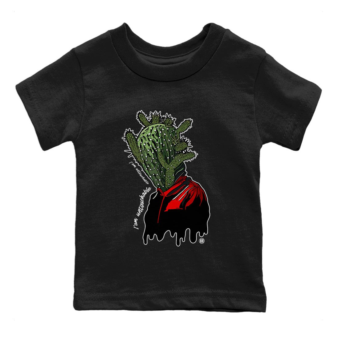 Air Jordan 1 Travis Scott Olive Sneaker Match Tees I'm Untouchable Sneaker Tees Air Jordan 1 x Travis Scott x Olive Sneaker Release Tees Kids Shirts Black 2
