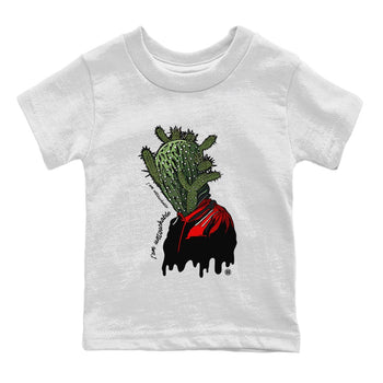 Air Jordan 1 Travis Scott Olive Sneaker Match Tees I'm Untouchable Sneaker Tees Air Jordan 1 x Travis Scott x Olive Sneaker Release Tees Kids Shirts White 2