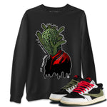 Air Jordan 1 Travis Scott Olive Sneaker Match Tees I'm Untouchable Sneaker Tees Air Jordan 1 x Travis Scott x Olive Sneaker Release Tees Unisex Shirts Black 1