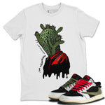 Air Jordan 1 Travis Scott Olive Sneaker Match Tees I'm Untouchable Sneaker Tees Air Jordan 1 x Travis Scott x Olive Sneaker Release Tees Unisex Shirts White 1