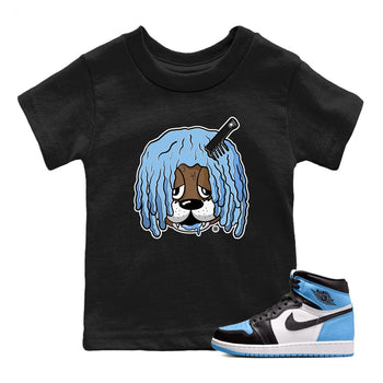 Air Jordan 1 Retro High OG UNC Toe Shirt to match Jordans Impatient Bear Sneaker Tees Air Jordan 1 High OG UNC Toe SNRT Sneaker Release Tees Kids and Baby Tees Black 1