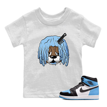Air Jordan 1 Retro High OG UNC Toe Shirt to match Jordans Impatient Bear Sneaker Tees Air Jordan 1 High OG UNC Toe SNRT Sneaker Release Tees Kids and Baby Tees White 1