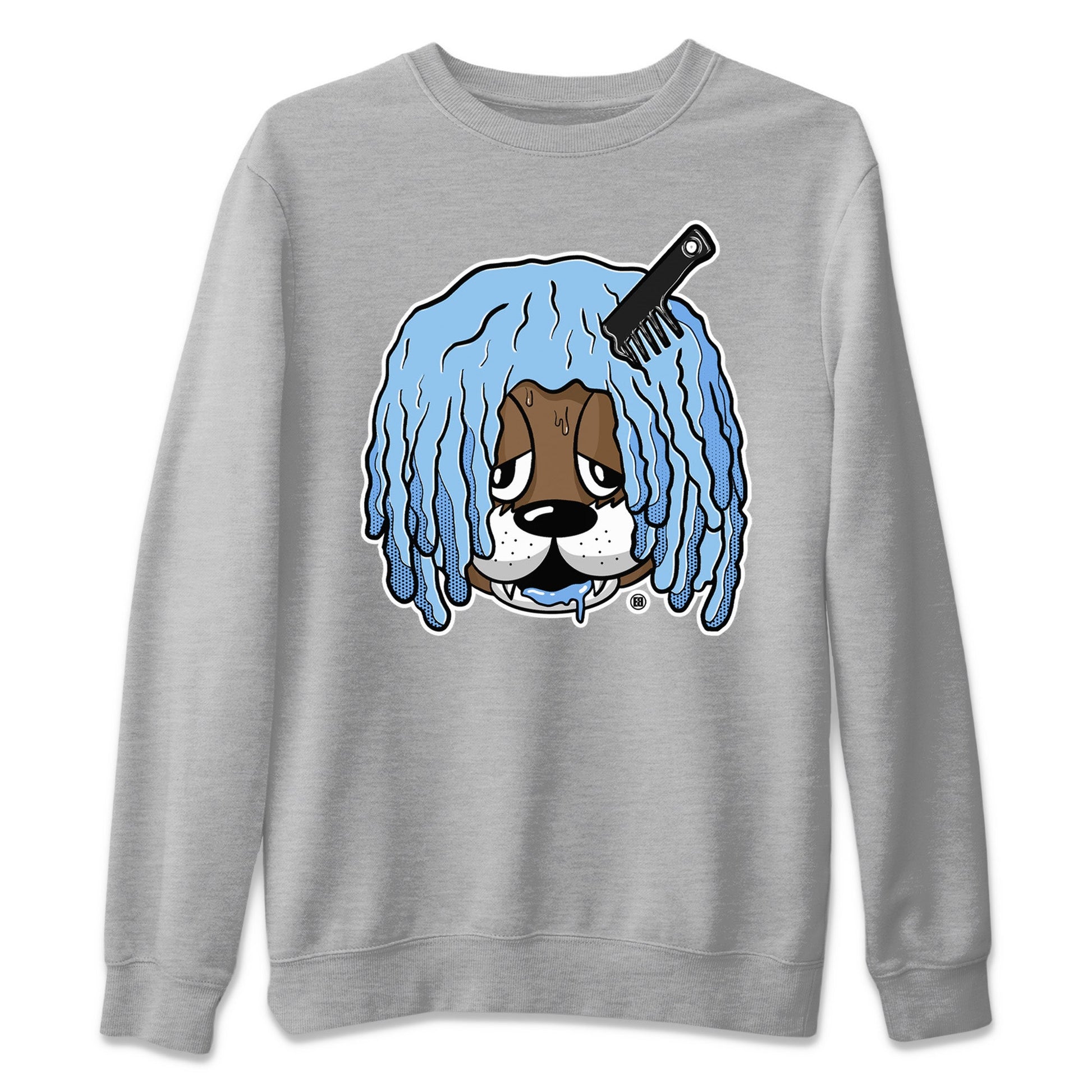 Air Jordan 1 Retro High OG UNC Toe Shirt to match Jordans Impatient Bear Sneaker Tees Air Jordan 1 High OG UNC Toe SNRT Sneaker Release Tees Crew Neck T-Shirts Heather Grey 2