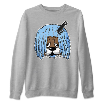 Air Jordan 1 Retro High OG UNC Toe Shirt to match Jordans Impatient Bear Sneaker Tees Air Jordan 1 High OG UNC Toe SNRT Sneaker Release Tees Crew Neck T-Shirts Heather Grey 2