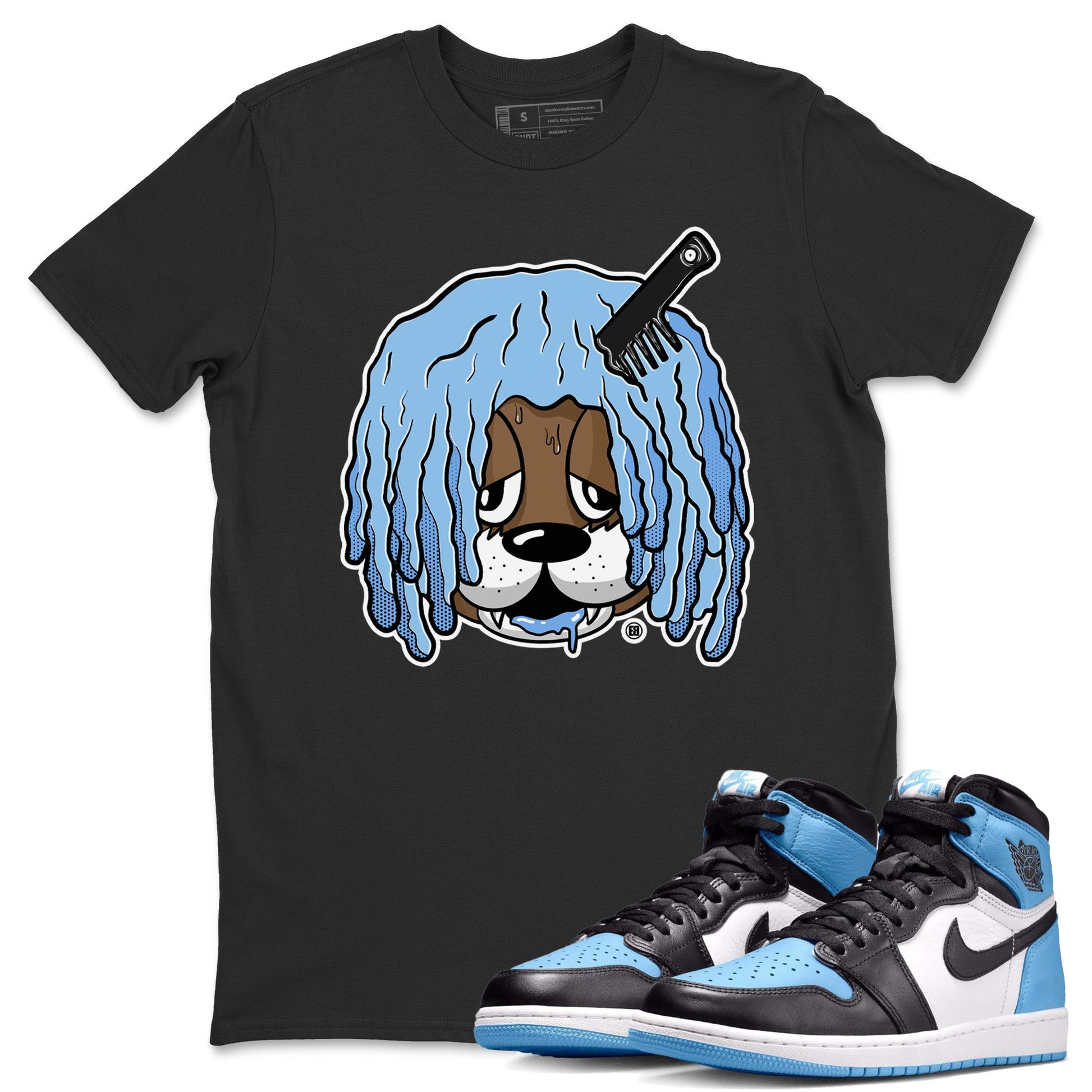 Air Jordan 1 Retro High OG UNC Toe Shirt to match Jordans Impatient Bear Sneaker Tees Air Jordan 1 High OG UNC Toe SNRT Sneaker Release Tees Crew Neck T-Shirts Black 1