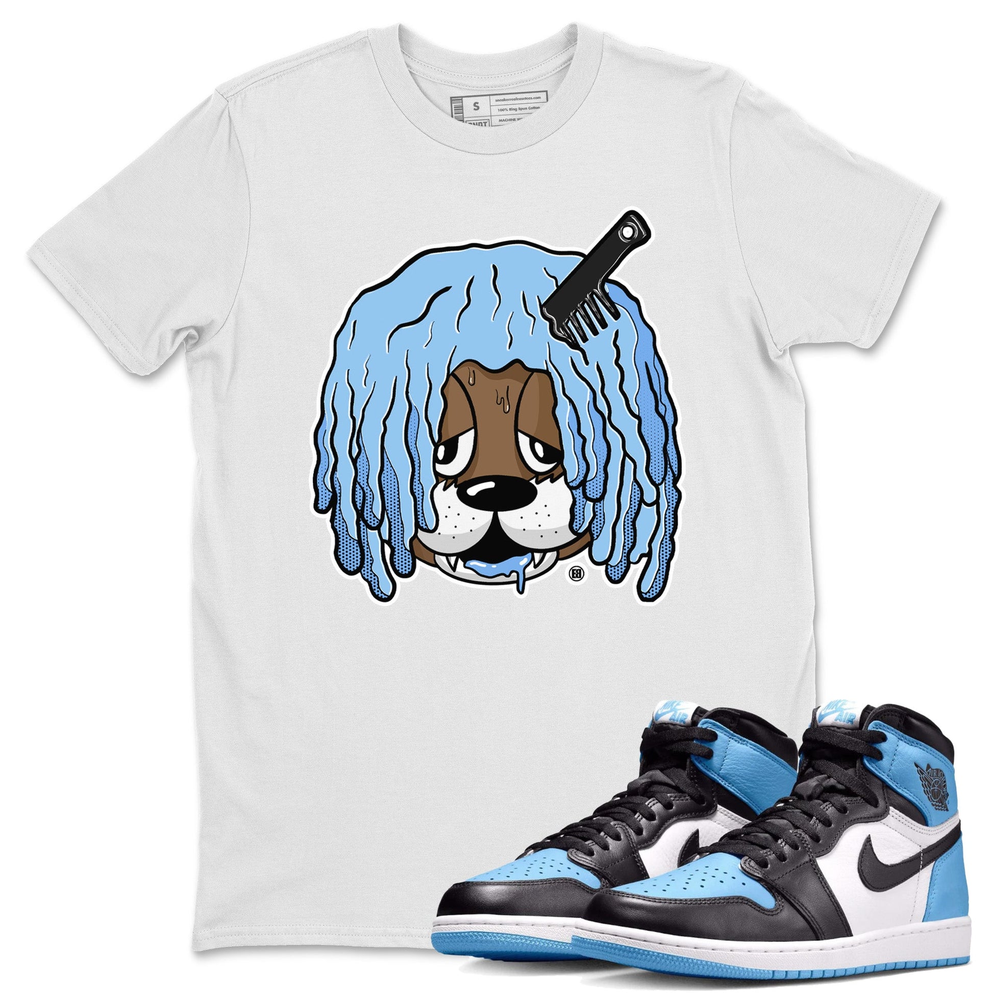 Air Jordan 1 Retro High OG UNC Toe Shirt to match Jordans Impatient Bear Sneaker Tees Air Jordan 1 High OG UNC Toe SNRT Sneaker Release Tees Crew Neck T-Shirts White 1