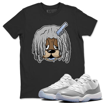 Air Jordan 11 White Cement Sneaker Match Tees Impatient Bear Sneaker Tees Air Jordan 11 Retro White Cement Sneaker Release Tees Unisex Shirts Black 1