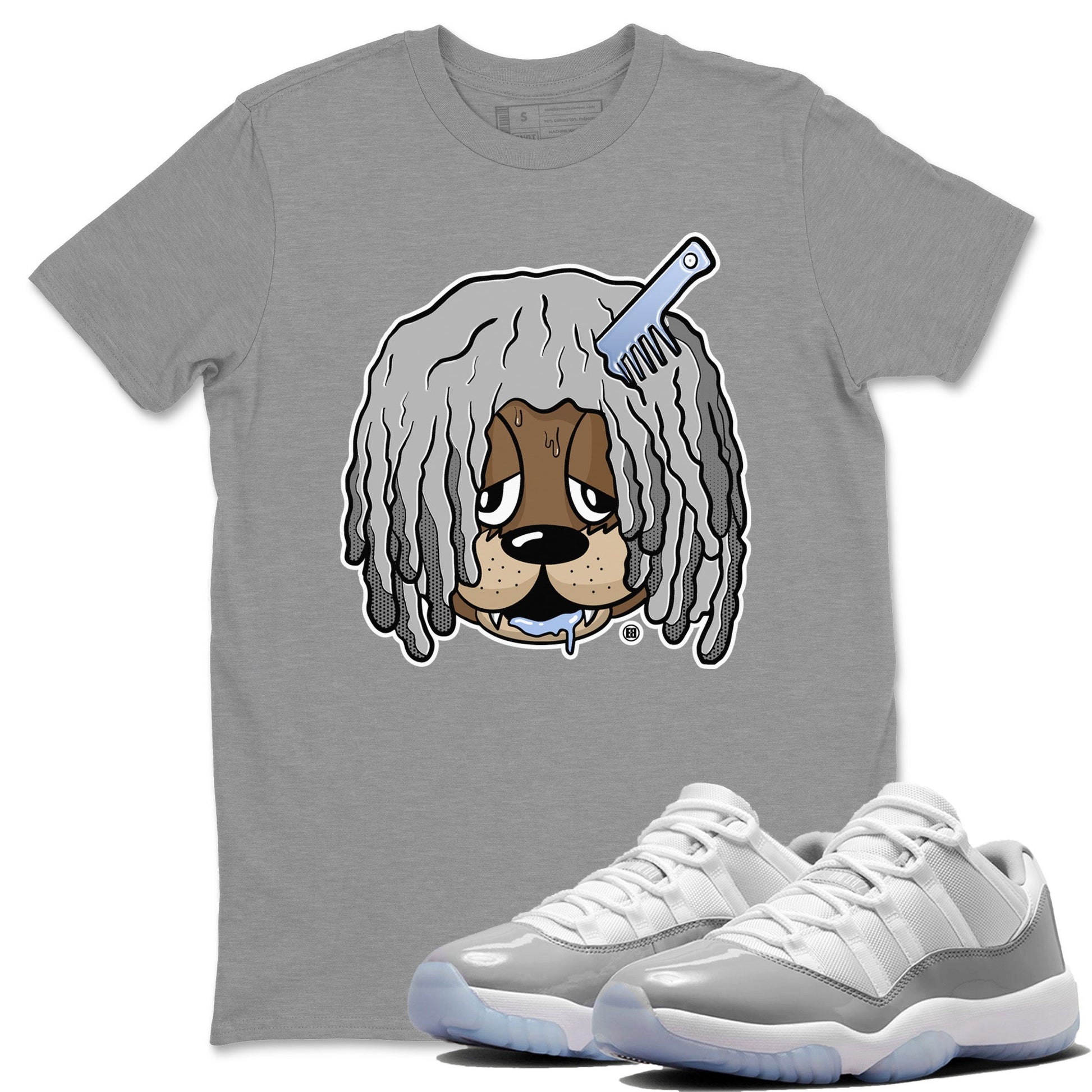 Air Jordan 11 White Cement Impatient Bear Crew Neck Sneaker Tees Air Jordan 11 Retro White Cement Sneaker T-Shirts Size Chart
