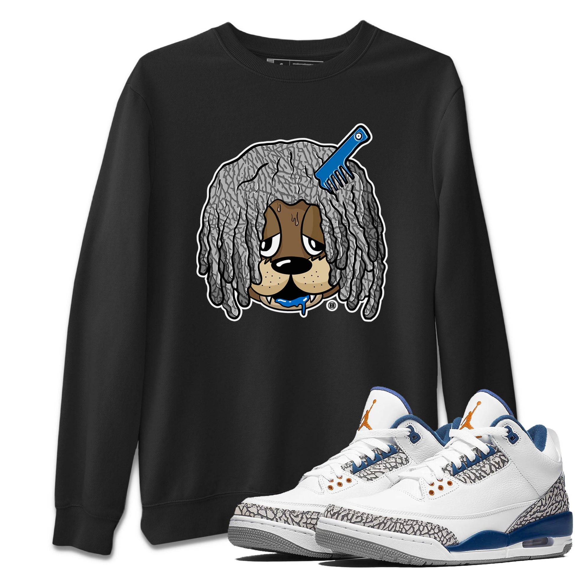 Air Jordan 3 Wizards Sneaker Match Tees Impatient Bear Sneaker Tees Air Jordan 3 Retro Wizards Tees Unisex Shirts Black 1