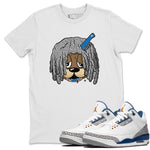 Air Jordan 3 Wizards Sneaker Match Tees Impatient Bear Sneaker Tees Air Jordan 3 Retro Wizards Tees Unisex Shirts White 1