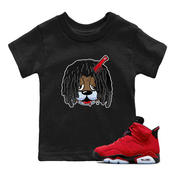 Air Jordan 6 Toro Bravo Sneaker Match Tees Impatient Bear Sneaker Tees Air Jordan 6 Toro Tees Kids Shirts Black 1