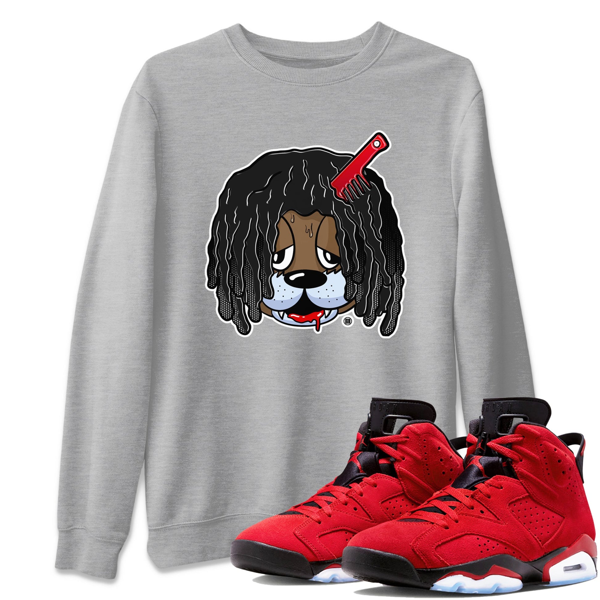Air Jordan 6 Toro Bravo Sneaker Match Tees Impatient Bear Sneaker Tees Air Jordan 6 Toro Tees Unisex Shirts Heather Grey 1