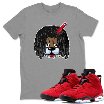 Air Jordan 6 Toro Bravo Sneaker Match Tees Impatient Bear Sneaker Tees Air Jordan 6 Toro Tees Unisex Shirts Heather Grey 1