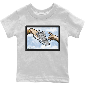 Jordan 11 Cool Grey Sneaker Match Tees Adam's Creation Sneaker Tees Jordan 11 Cool Grey Sneaker Release Tees Kids Shirts