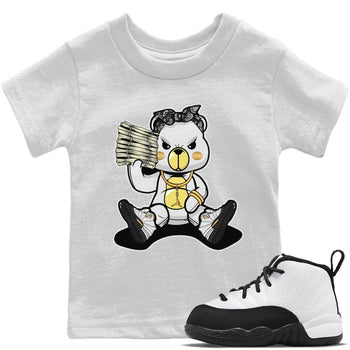 Jordan 12 Royalty Sneaker Match Tees Bad Baby Bear Sneaker Tees Jordan 12 Royalty Sneaker Release Tees Kids Shirts