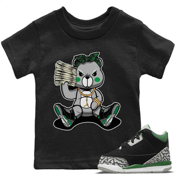 Jordan 3 Pine Green Sneaker Match Tees Bad Baby Bear Sneaker Tees Jordan 3 Pine Green Sneaker Release Tees Kids Shirts