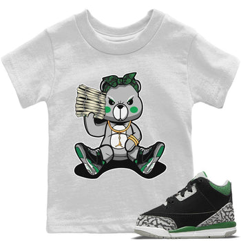 Jordan 3 Pine Green Sneaker Match Tees Bad Baby Bear Sneaker Tees Jordan 3 Pine Green Sneaker Release Tees Kids Shirts