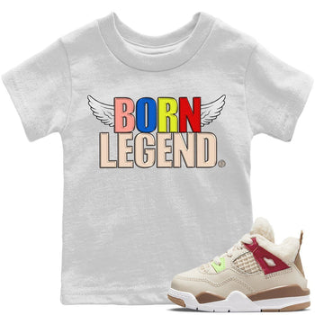 Jordan 4 Wild Things Sneaker Match Tees Born Legend Sneaker Tees Jordan 4 Wild Things Sneaker Release Tees Kids Shirts