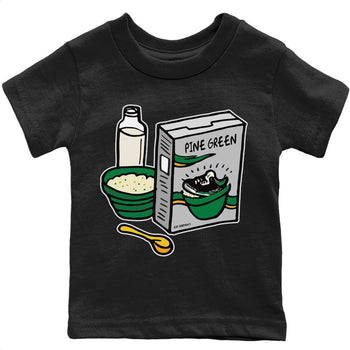 Jordan 3 Pine Green Sneaker Match Tees Breakfast Cereal Sneaker Tees Jordan 3 Pine Green Sneaker Release Tees Kids Shirts