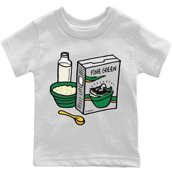 Jordan 3 Pine Green Sneaker Match Tees Breakfast Cereal Sneaker Tees Jordan 3 Pine Green Sneaker Release Tees Kids Shirts
