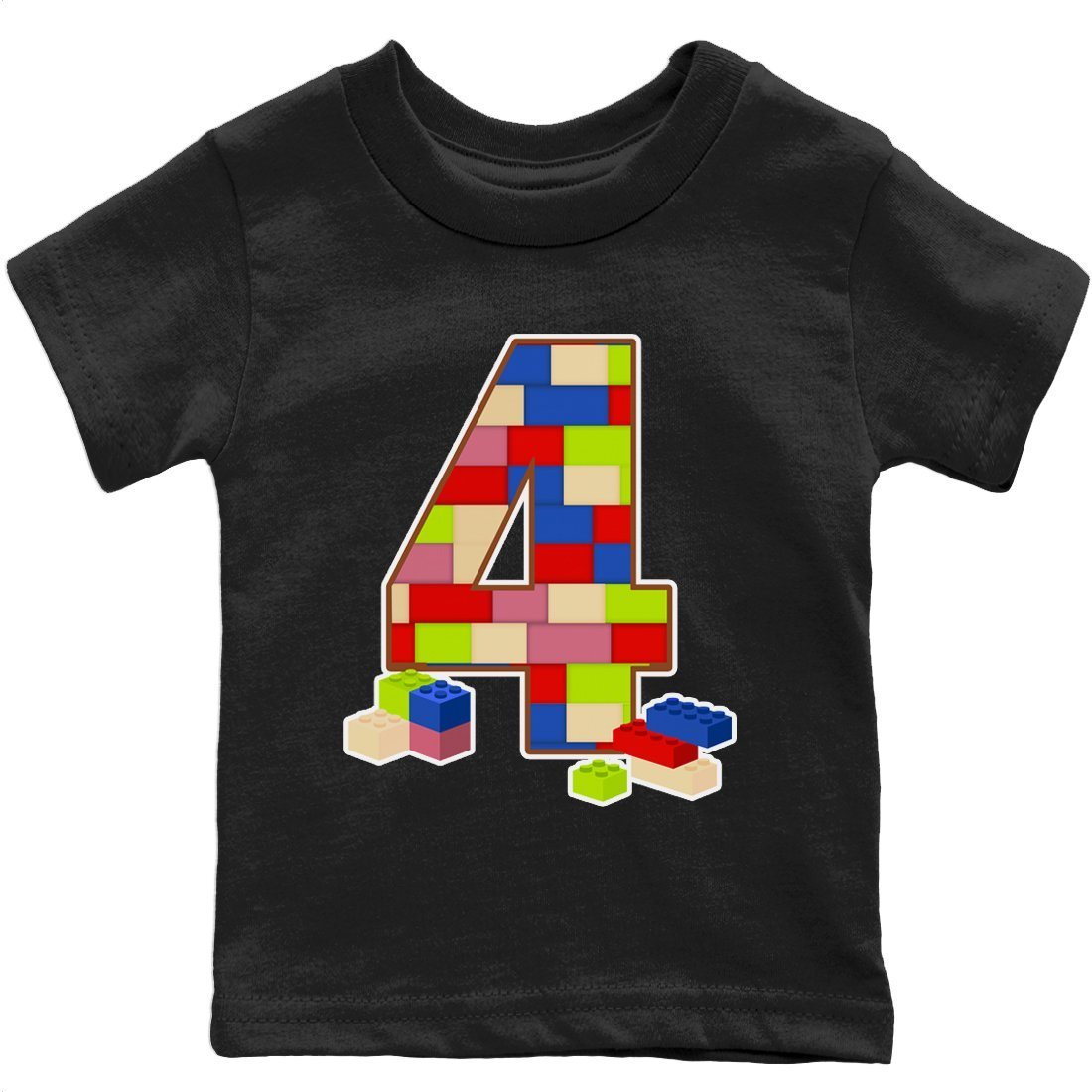 Jordan 4 Wild Things Sneaker Match Tees Brick Number Four Sneaker Tees Jordan 4 Wild Things Sneaker Release Tees Kids Shirts