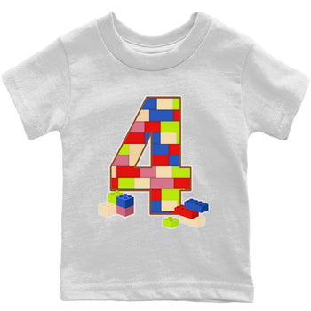 Jordan 4 Wild Things Sneaker Match Tees Brick Number Four Sneaker Tees Jordan 4 Wild Things Sneaker Release Tees Kids Shirts