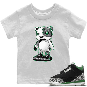 Jordan 3 Pine Green Sneaker Match Tees Cyborg Bear Sneaker Tees Jordan 3 Pine Green Sneaker Release Tees Kids Shirts