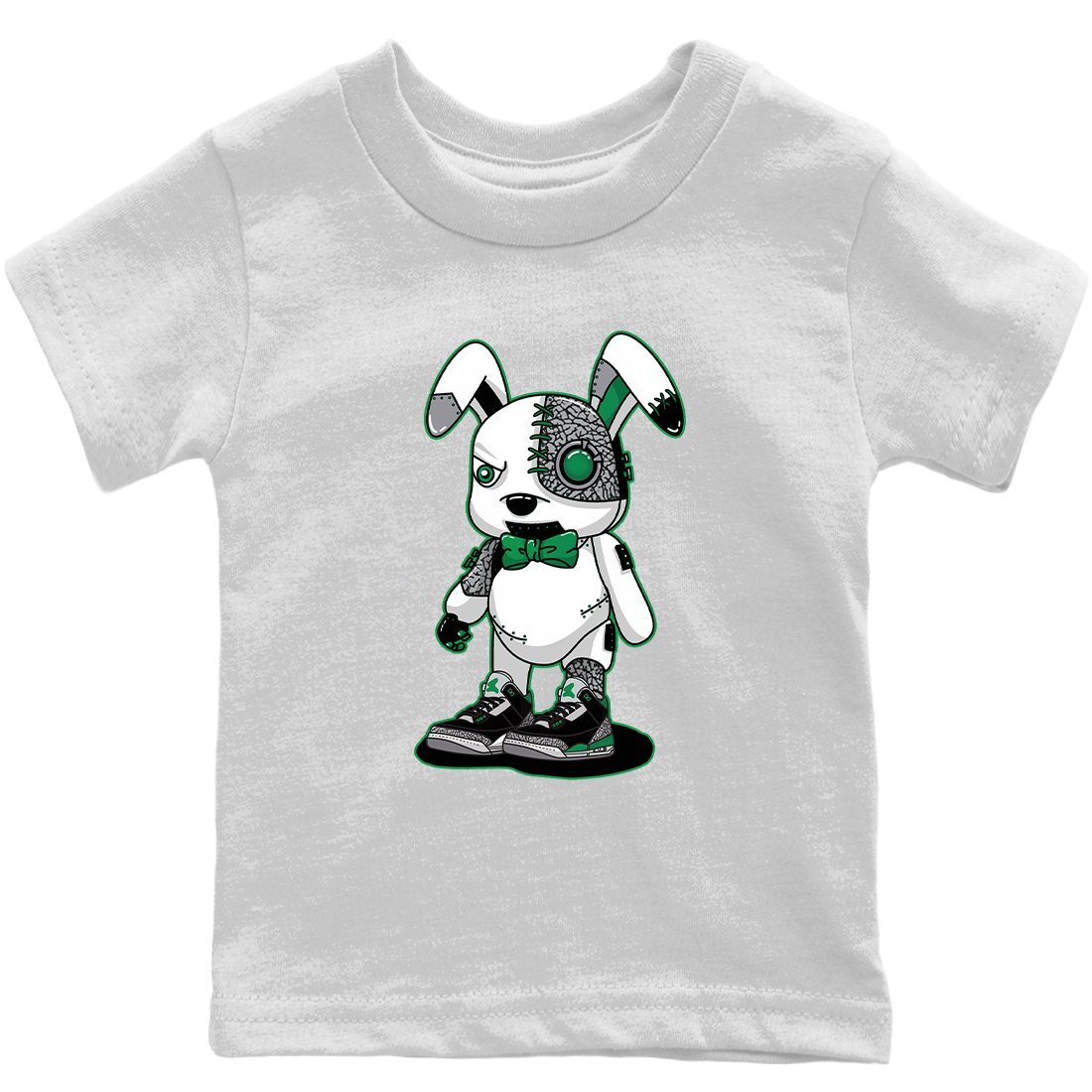 Jordan 3 Pine Green Sneaker Match Tees Cyborg Bunny Sneaker Tees Jordan 3 Pine Green Sneaker Release Tees Kids Shirts