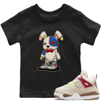 Jordan 4 Wild Things Sneaker Match Tees Cyborg Bunny Sneaker Tees Jordan 4 Wild Things Sneaker Release Tees Kids Shirts
