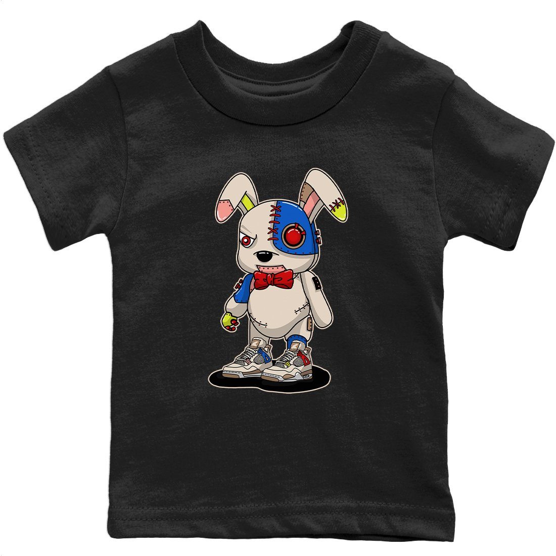 Jordan 4 Wild Things Sneaker Match Tees Cyborg Bunny Sneaker Tees Jordan 4 Wild Things Sneaker Release Tees Kids Shirts