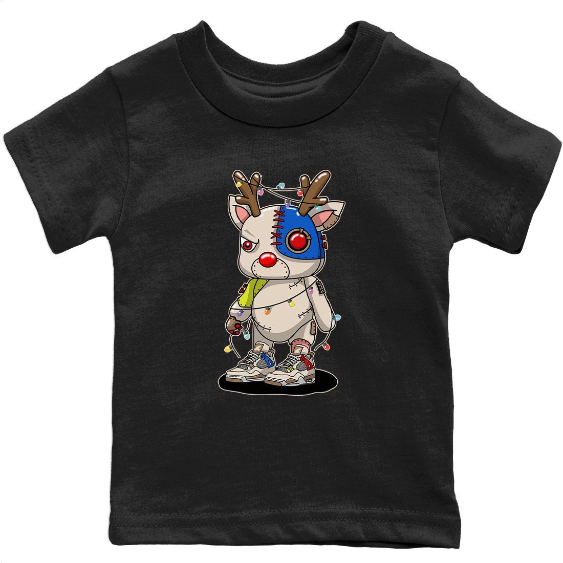 Jordan 4 Wild Things Sneaker Match Tees Cyborg Reindeer Sneaker Tees Jordan 4 Wild Things Sneaker Release Tees Kids Shirts