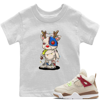 Jordan 4 Wild Things Sneaker Match Tees Cyborg Reindeer Sneaker Tees Jordan 4 Wild Things Sneaker Release Tees Kids Shirts