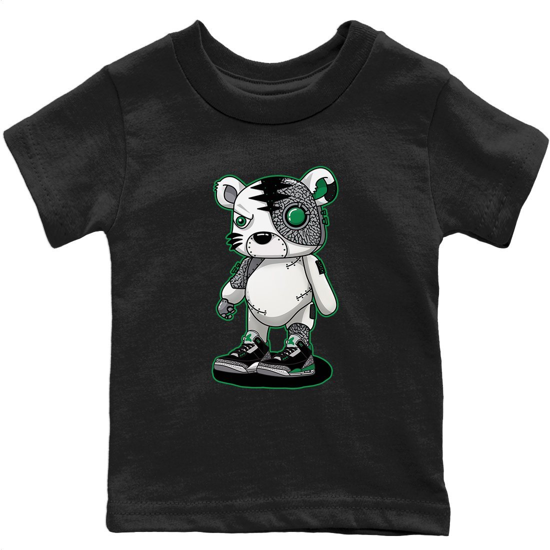 Jordan 3 Pine Green Sneaker Match Tees Cyborg Tiger Sneaker Tees Jordan 3 Pine Green Sneaker Release Tees Kids Shirts