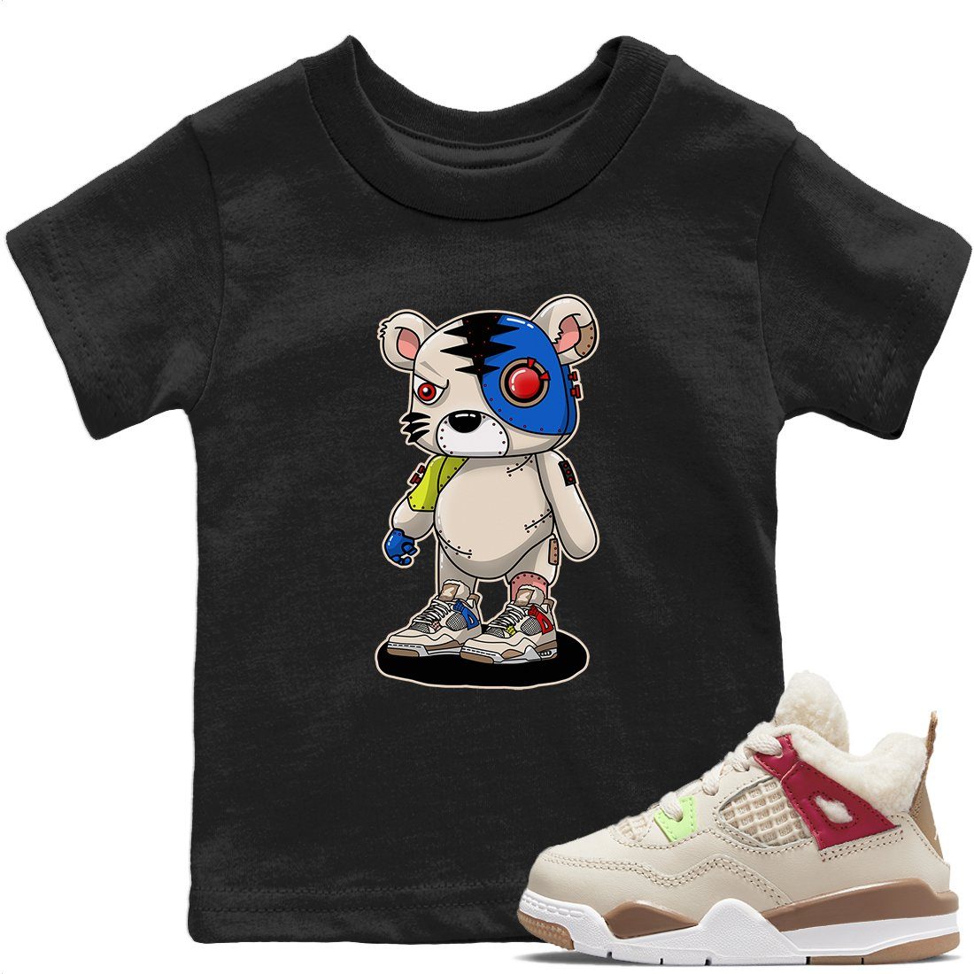 Jordan 4 Wild Things Sneaker Match Tees Cyborg Tiger Sneaker Tees Jordan 4 Wild Things Sneaker Release Tees Kids Shirts