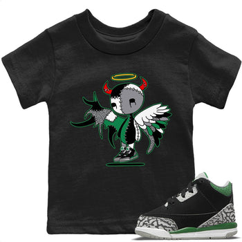Jordan 3 Pine Green Sneaker Match Tees Devil Angel Sneaker Tees Jordan 3 Pine Green Sneaker Release Tees Kids Shirts