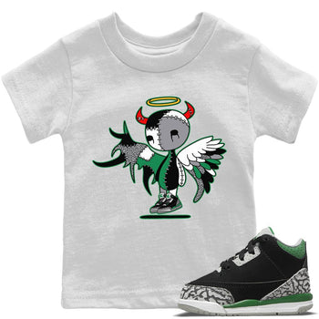 Jordan 3 Pine Green Sneaker Match Tees Devil Angel Sneaker Tees Jordan 3 Pine Green Sneaker Release Tees Kids Shirts
