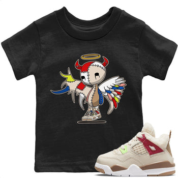 Jordan 4 Wild Things Sneaker Match Tees Devil Angel Sneaker Tees Jordan 4 Wild Things Sneaker Release Tees Kids Shirts
