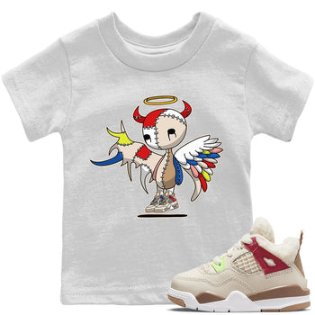 Jordan 4 Wild Things Sneaker Match Tees Devil Angel Sneaker Tees Jordan 4 Wild Things Sneaker Release Tees Kids Shirts