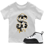 Jordan 12 Royalty Sneaker Match Tees Dollar Camo Sneaker Tees Jordan 12 Royalty Sneaker Release Tees Kids Shirts