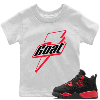 Jordan 4 Red Thunder Sneaker Match Tees Goat Sneaker Tees Jordan 4 Red Thunder Sneaker Release Tees Kids Shirts