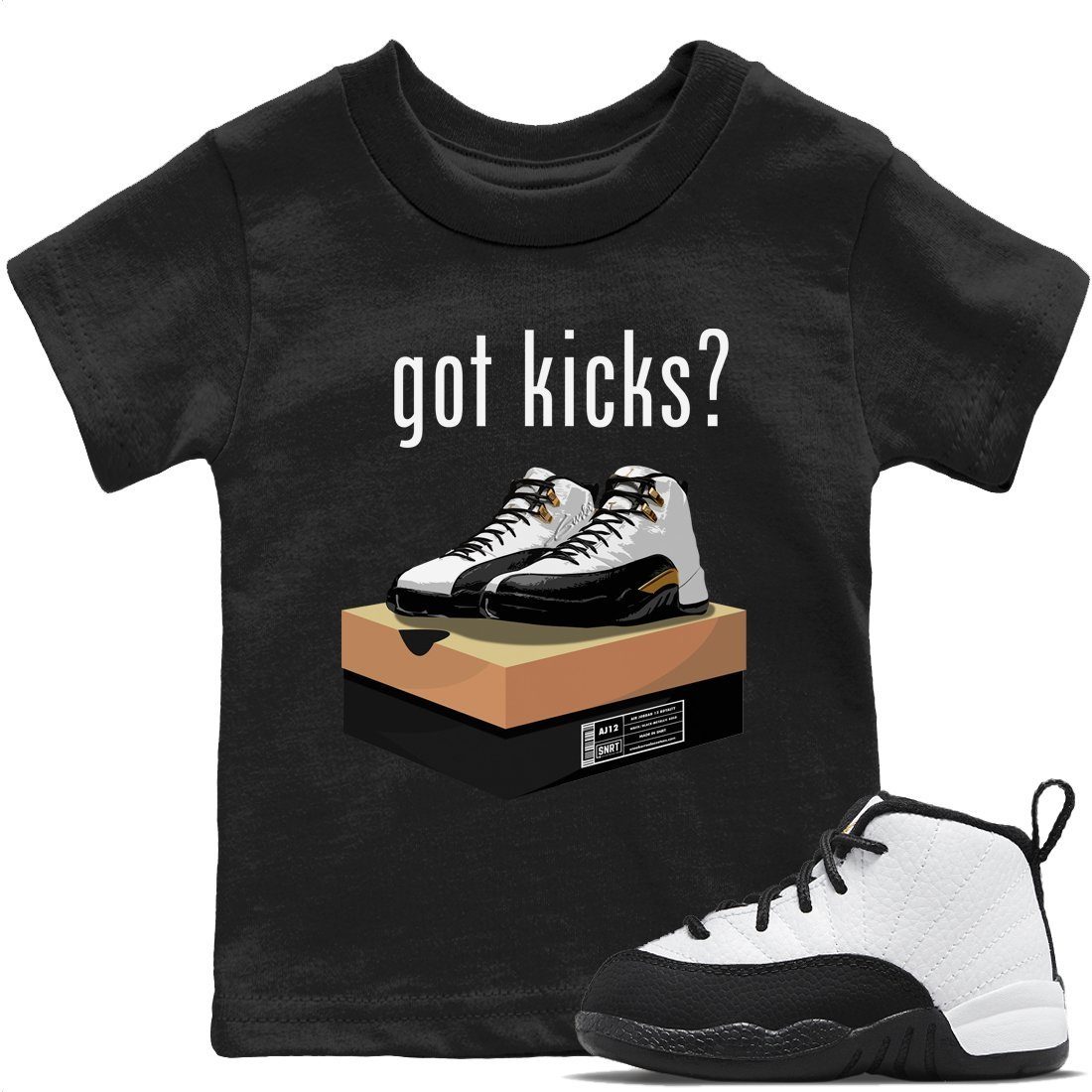 Jordan 12 Royalty Sneaker Match Tees Got Kicks Sneaker Tees Jordan 12 Royalty Sneaker Release Tees Kids Shirts