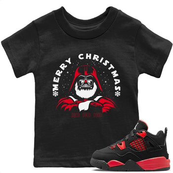 Jordan 4 Red Thunder Sneaker Match Tees Ho Ho Ho Sneaker Tees Jordan 4 Red Thunder Sneaker Release Tees Kids Shirts